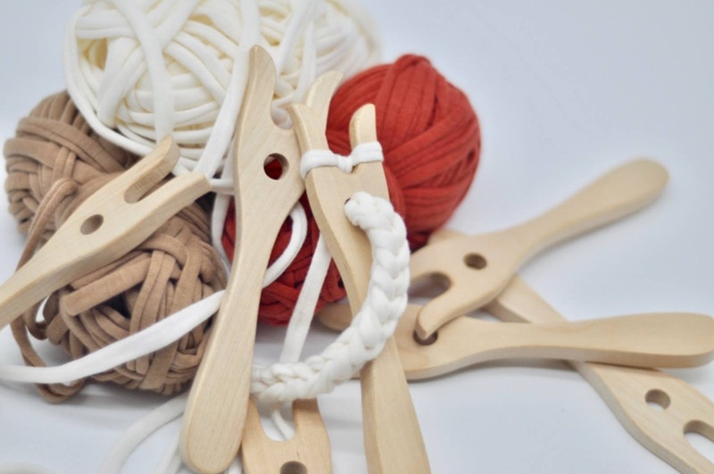 Woden Knitting Fork