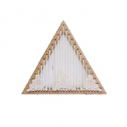 wooden triangle weaving loom