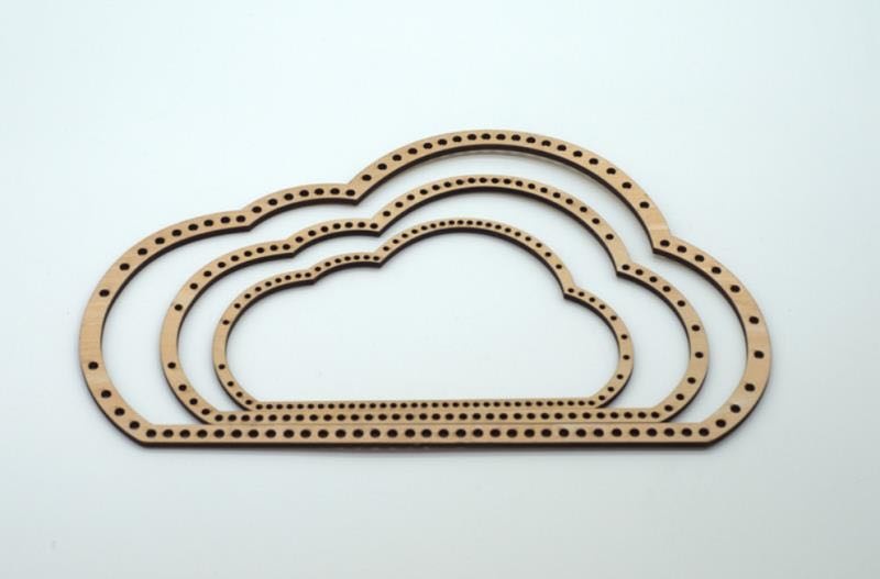 wooden cloud weaving loom