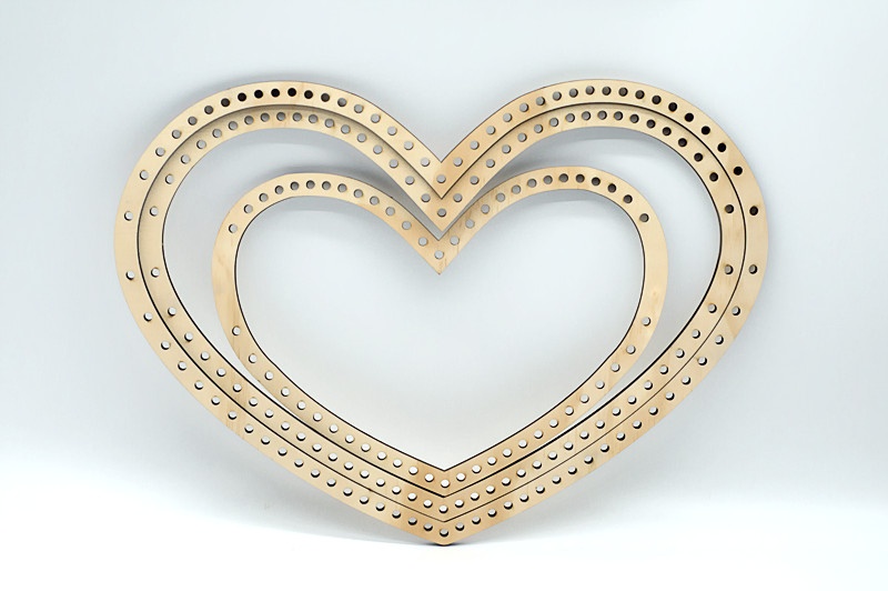 Heart Wooden Weaving Loom