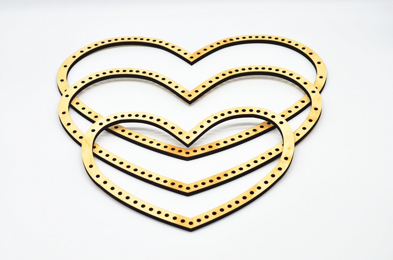 Heart Wooden Weaving Loom