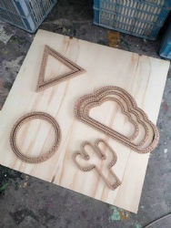 wooden cloud weaving loom
